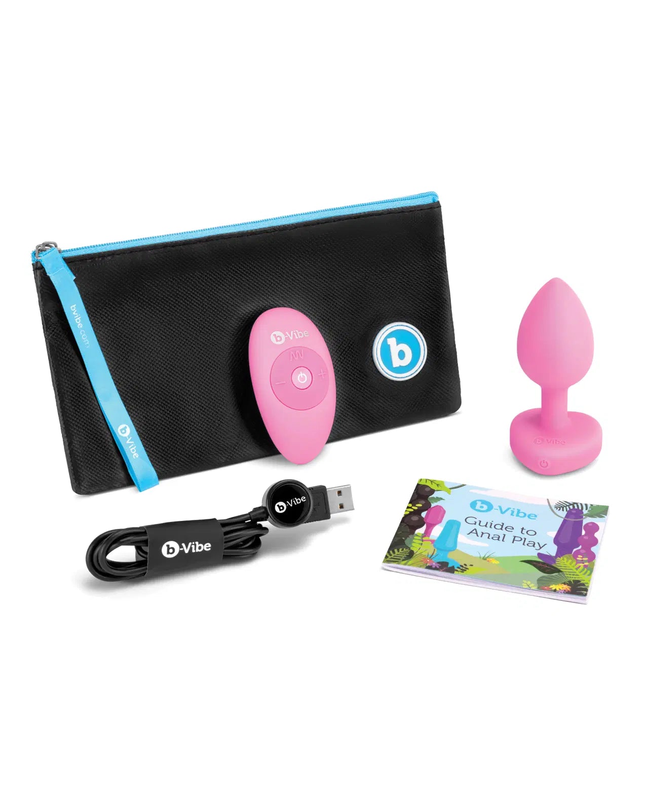 Plug Vibrador corazón rosa B-Vibe