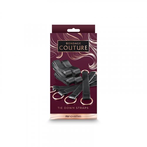 Sangles d'attache Bondage Couture noires