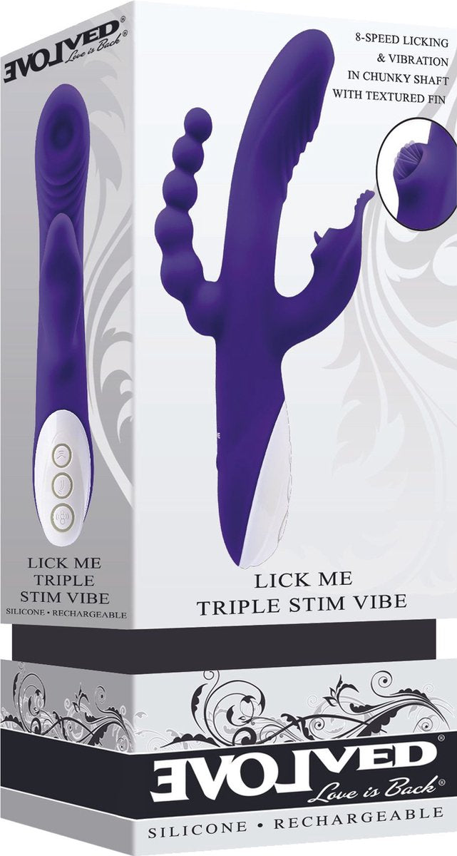 Vibromasseur triple stimulant Lick Me évolué