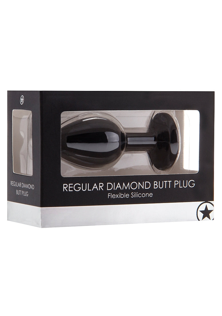 Plug anal diamant standard - Noir