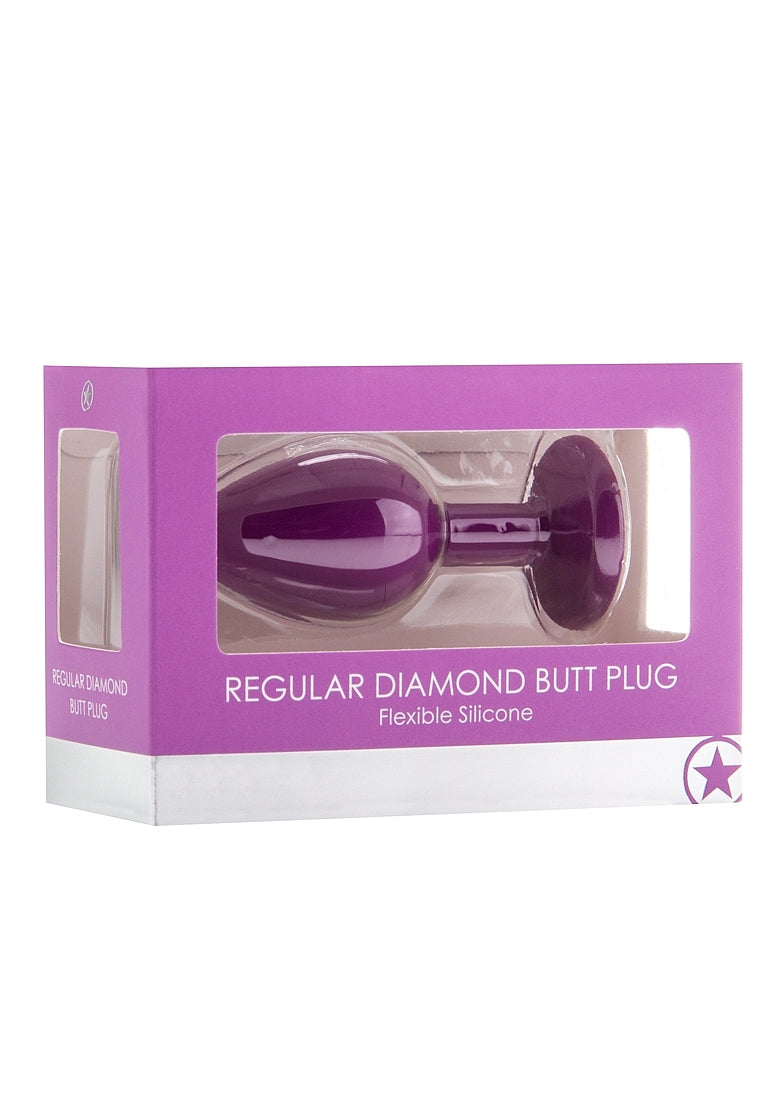 Plug anal diamant standard - Violet