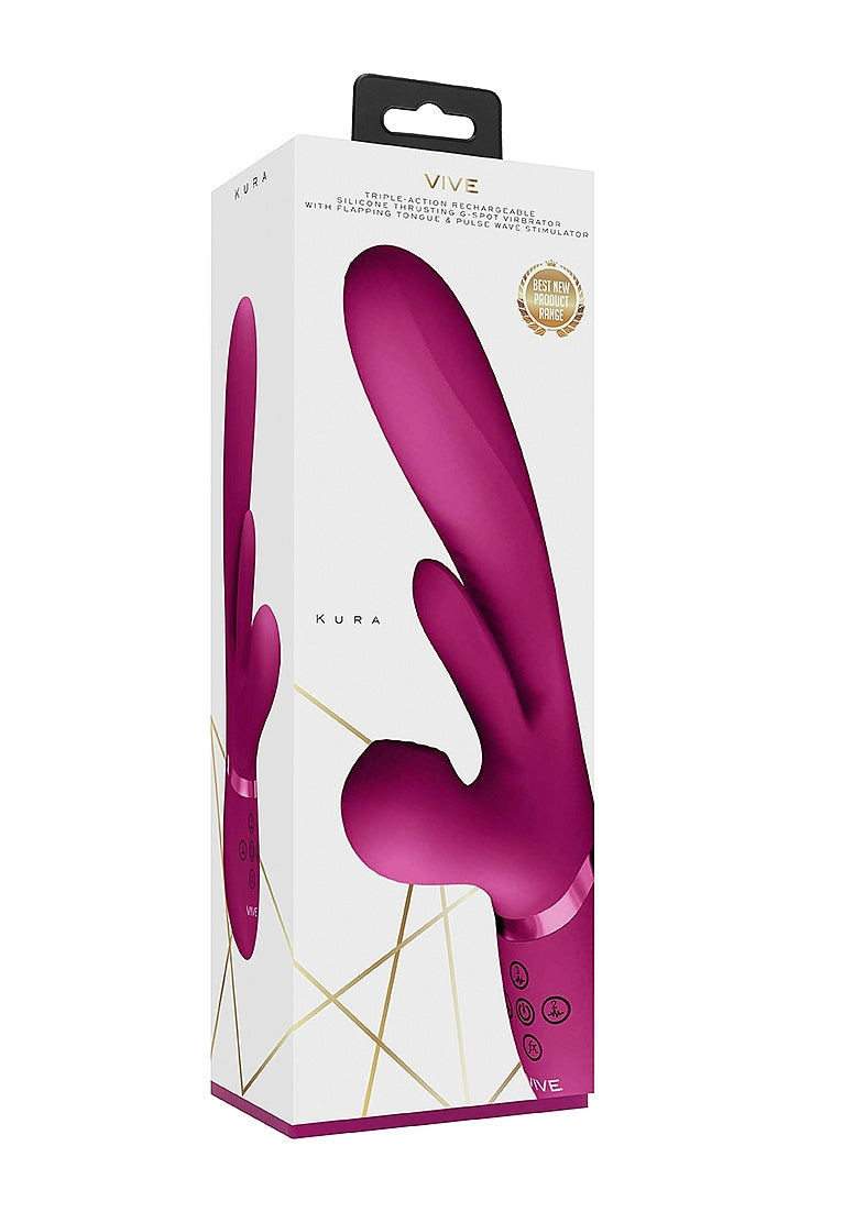 Kura - Thrusting GSpot, Flapper, PulseWave Clit