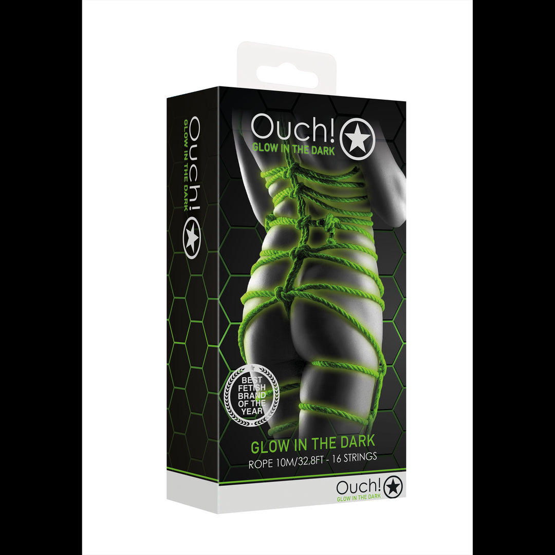 Rope - 10m/16 Strings - Glow in the Dark - Neon Green