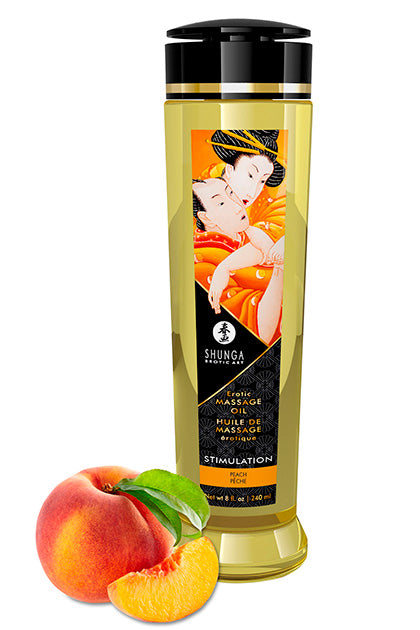Shunga Massage Oil Stimulation - Peach