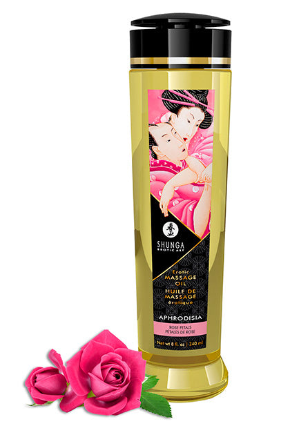 Shunga Massage Oil Aphrodisia - Rose Petals