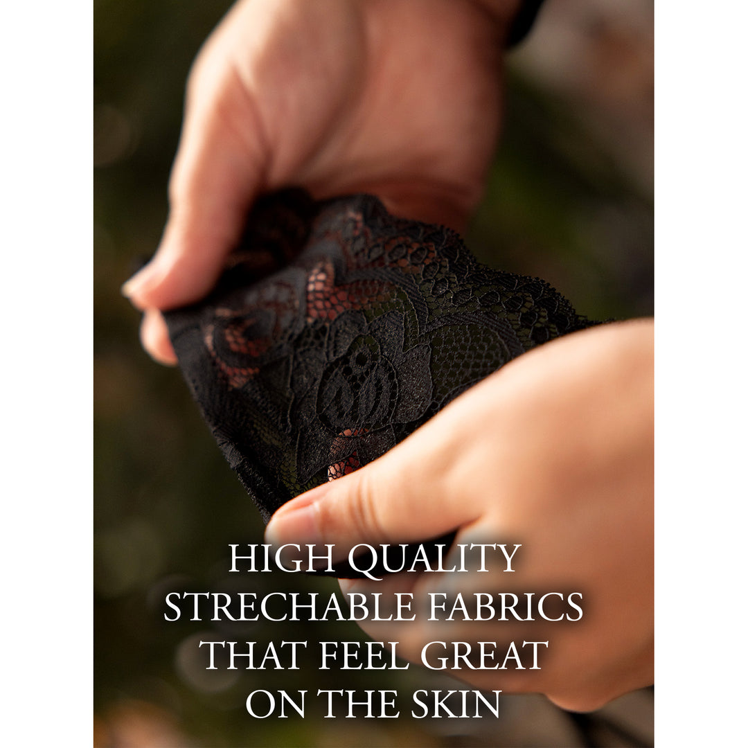 Cloé - Thong with Open Crotch, Adjustable Sliders and Golden Details - Plus Size