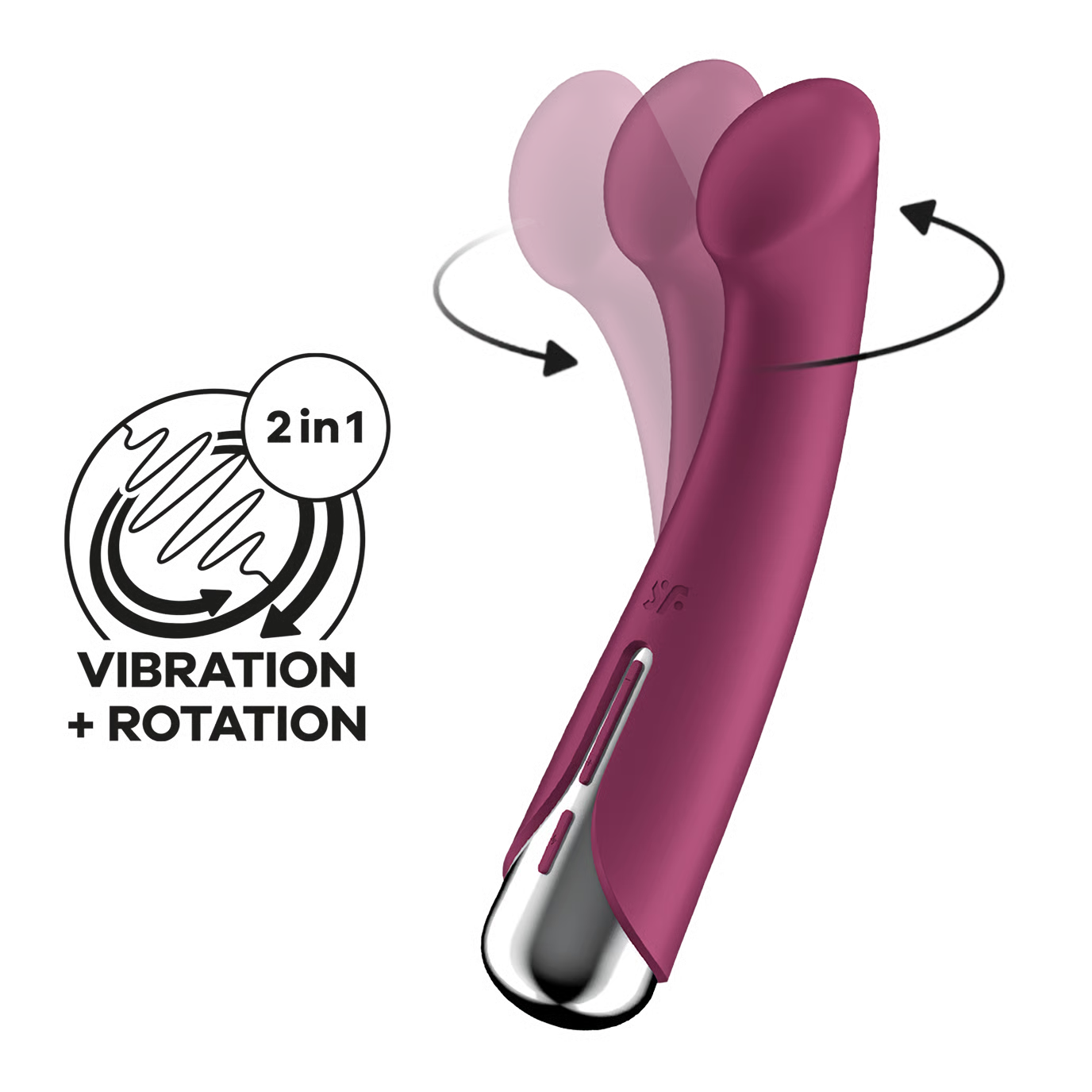 Vibrador Rotatorio Spinning G-Spot 1 Rojo - Satifyer