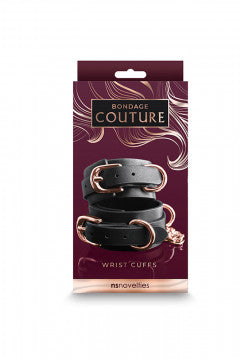 Bondage Couture Wrist Cuff Black