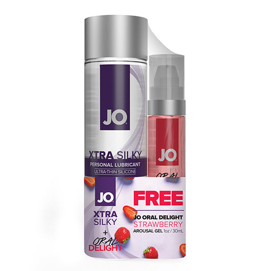 System JO - Xtra Silky 120 ml & Free Oral Delight