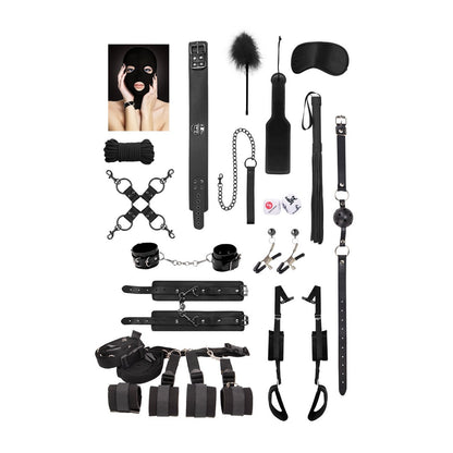 Kit de Bondage Acanzado Negro - Ouch!