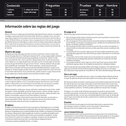 Juego de Mesa Erótico (ES) para Parejas