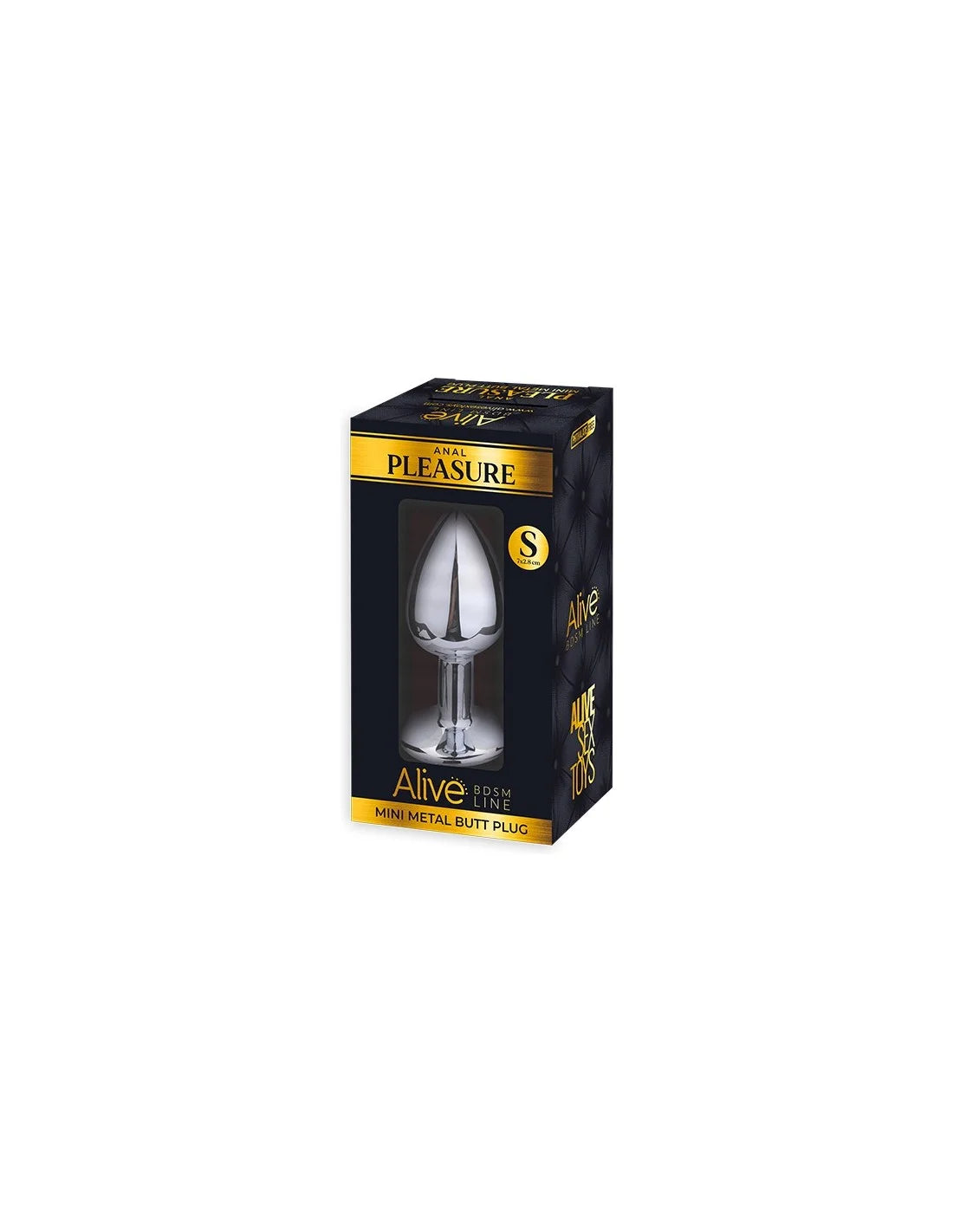 Alive - Mini Metal Butt Plug Anal Pleasure Red S