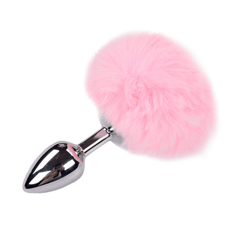 Alive - Metal Anal Fluffly Plug - Talla M