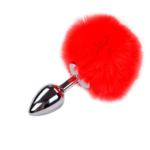 Alive - Metal Anal Fluffly Plug - Talla M