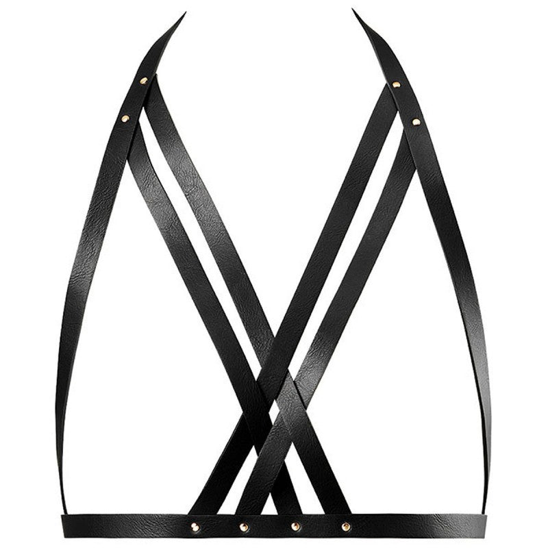 Bijoux Indiscrets - MAZE - Halter Bra Harness Black