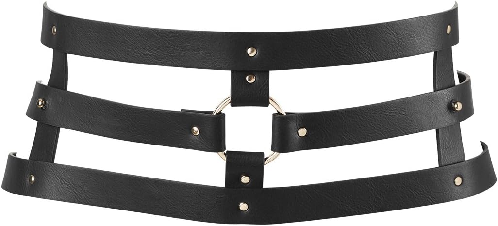 Bijoux Indiscrets - MAZE - Wide Belt and Restraints Black