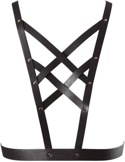 Bijoux Indiscrets - MAZE - Cross Cleavage Harness Black