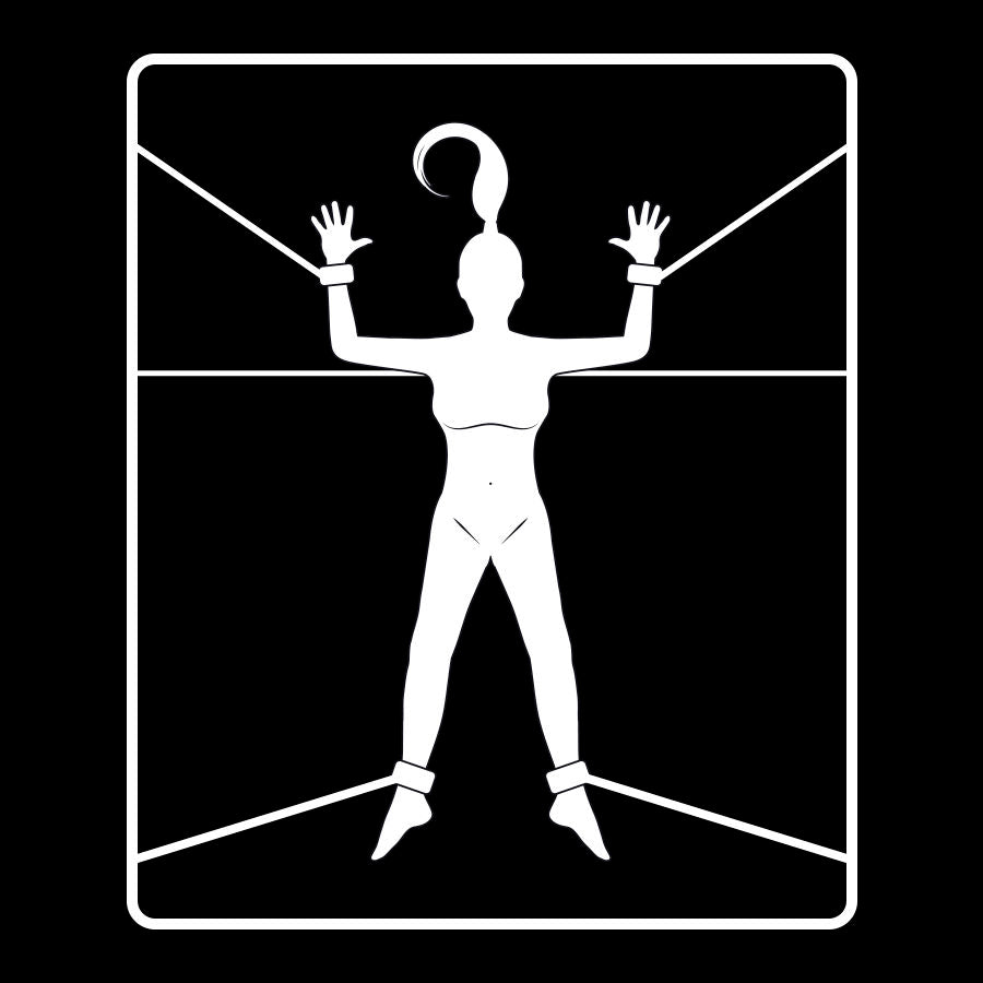 Fetish Submissive Cuff And Tether Set