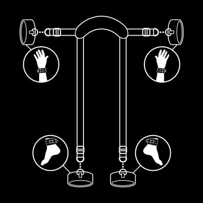 Fetish Submissive Posicion Master 4 Handcuffs