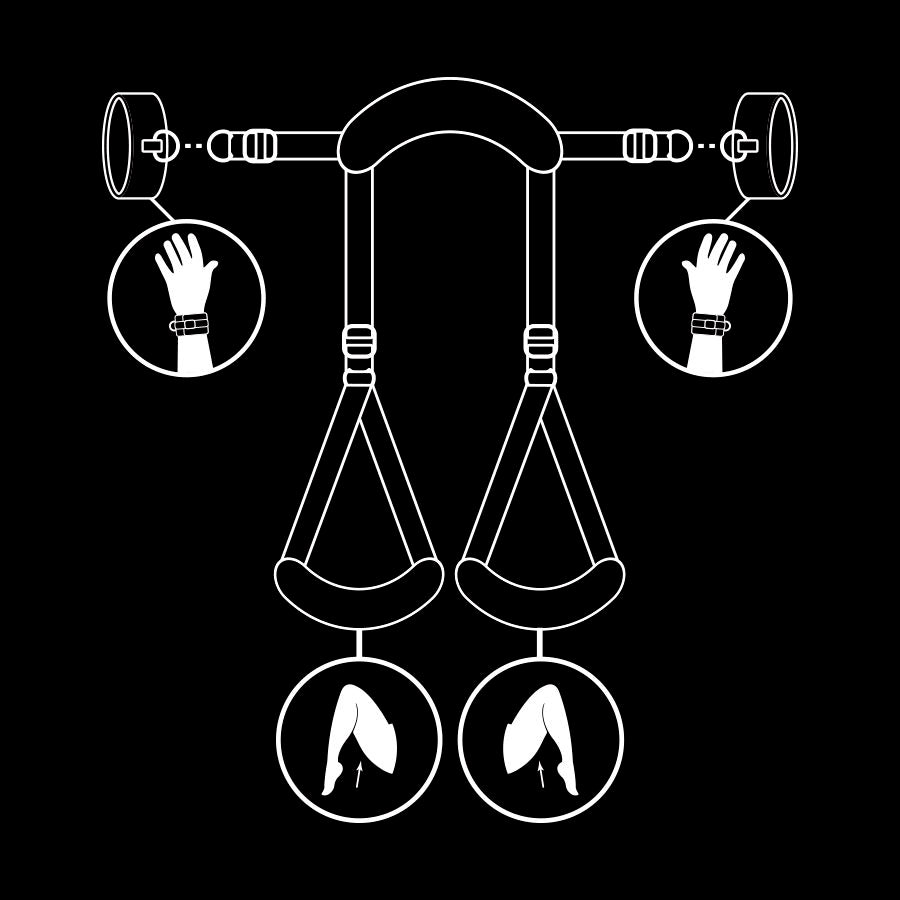 Fetish Submissive Open Leg Set