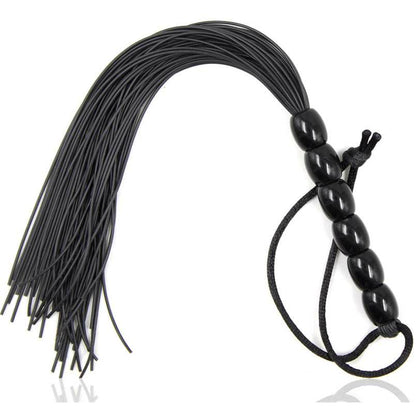 Ohmama - Fetish Ribbed Silicone Handle Flogger 22 Cm