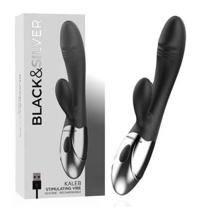 Vibromasseur stimulant Black&amp;Silver Kaleb