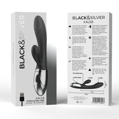 Vibromasseur stimulant Black&amp;Silver Kaleb