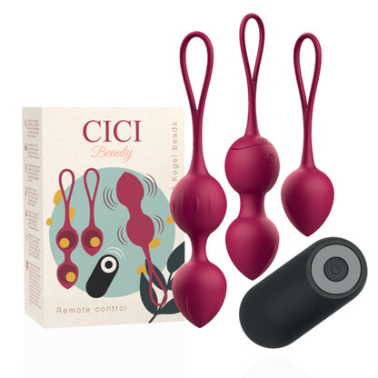 Cici Beauty - 3 Vibrating Kegel Beads - Remote Control