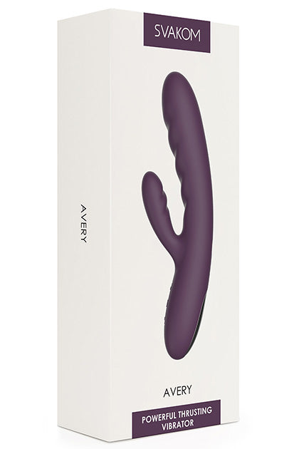 Vibromasseur à poussée violet SVAKOM