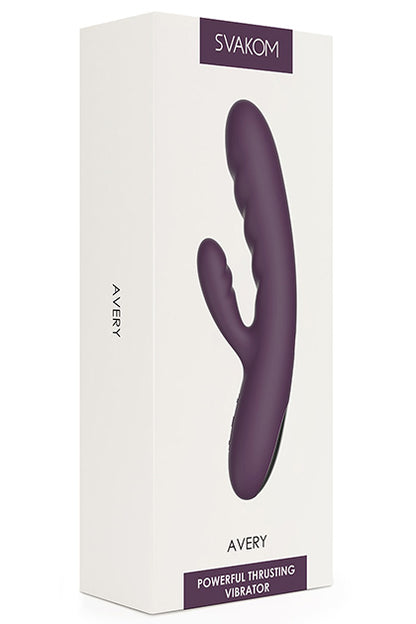 Vibromasseur à poussée violet SVAKOM