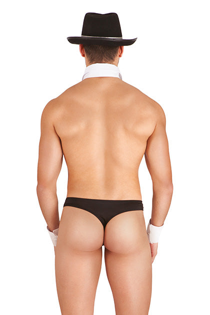 Disfraz mafioso sexy Negro/Blanco T. Unica