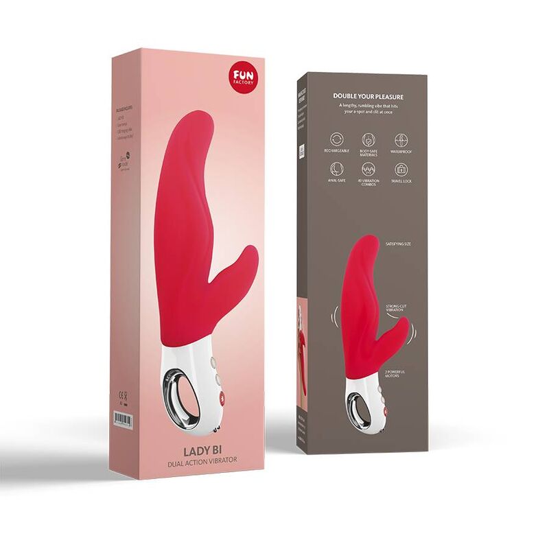 Vibrador Doble 22cm Lady Bi - Fun Factory