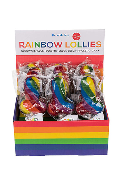 Piruleta Arcoíris en Forma de Pene