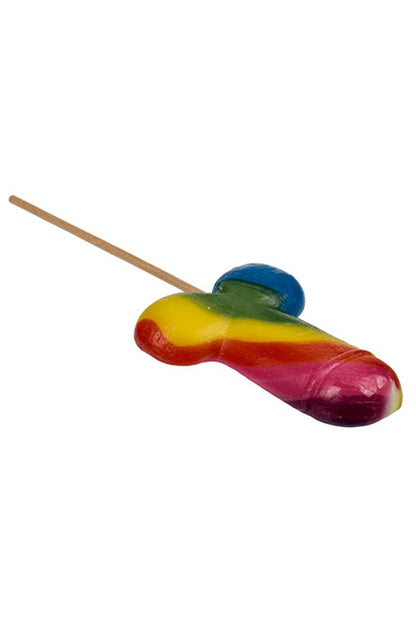 Piruleta Arcoíris en Forma de Pene