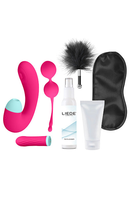Kit de plaisir velours S Pleasures - Cerise