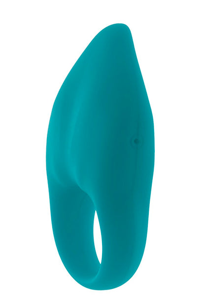 S Pleasures Velvet Softie Vibrating Ring Turquoise