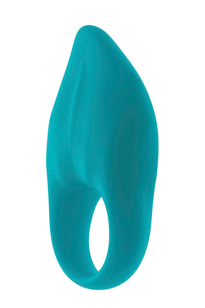 S Pleasures Velvet Softie Vibrating Ring Turquoise