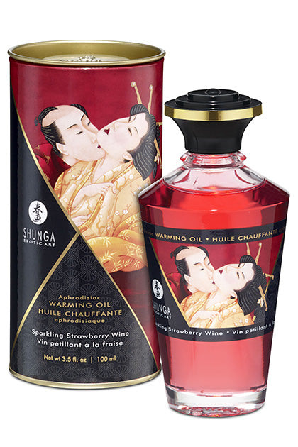 Shunga Aphrodisiac Oil Sparkling Strawberry Wine