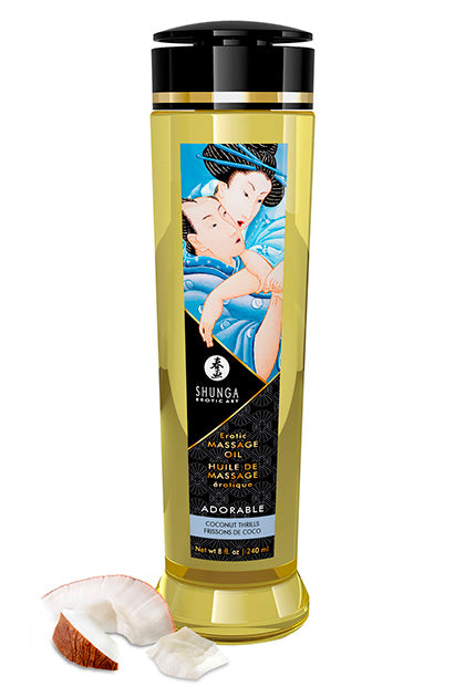 Shunga Massage Oil Adorable - Coconut Thrills