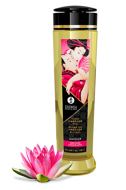 Shunga Massage Oil Amour - Sweet Lotus