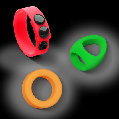 Kit Neon Ring - 3 Cockrings Liquid Silicone