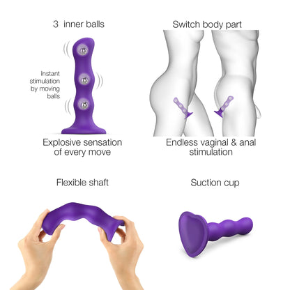 Dildo Geisha Balls Violet - M