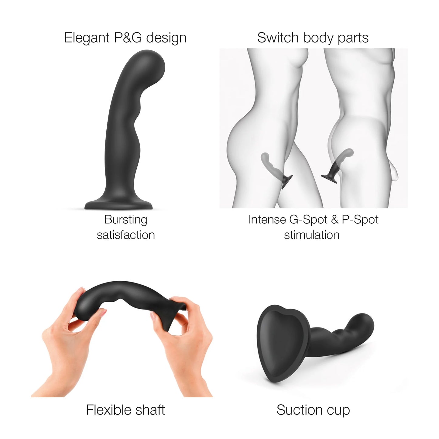 Dildo Plug P&G Noir - M
