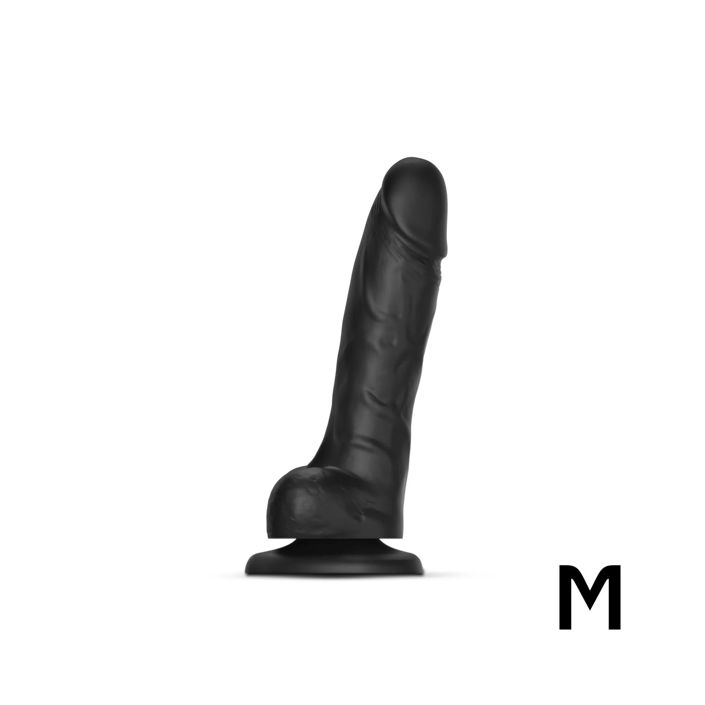 Sliding Skin Realistic Dildo Noir - M