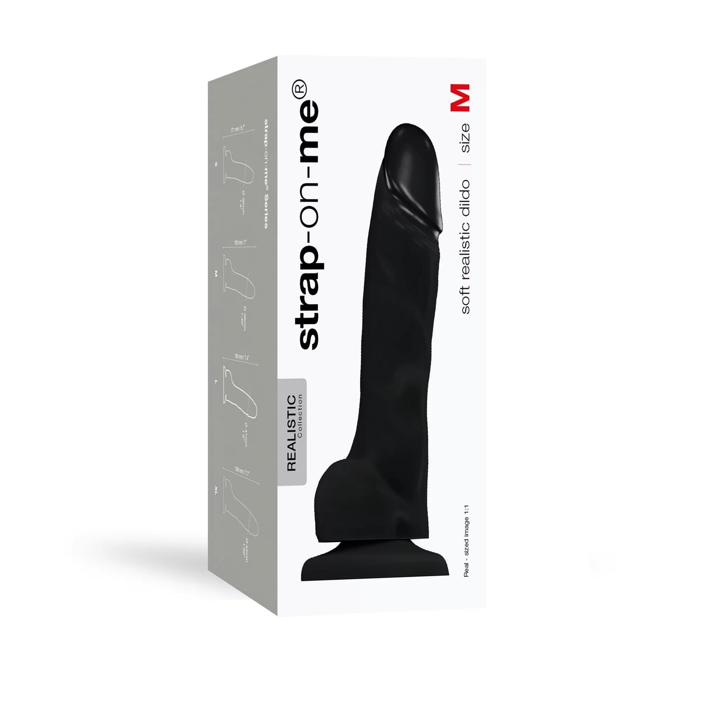 Soft Realistic Dildo Noir - M