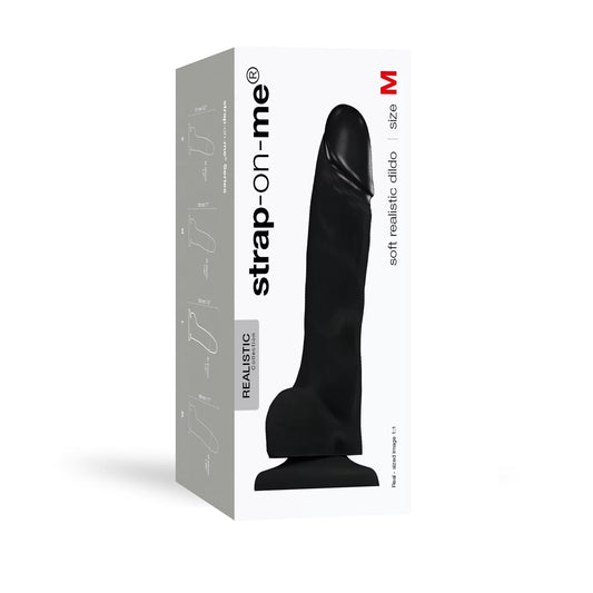 Soft Realistic Dildo Noir - M