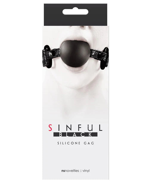 Sinful Soft Silicone Gag Black