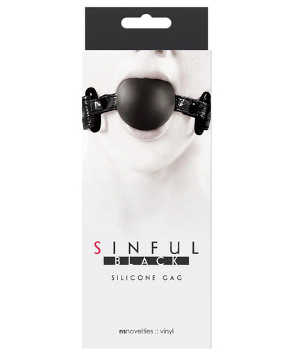 Sinful Soft Silicone Gag Black