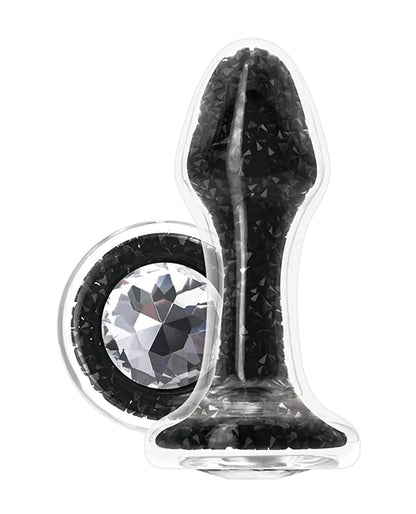 Plug Glamuroso de Cristal Negro - Stardust