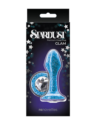 Plug Glamuroso de Cristal Azul - Stardust